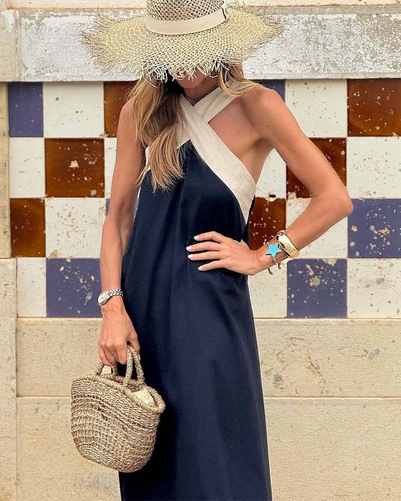 Sienna | Robe Élégante à Dos Nu et Col Croisé