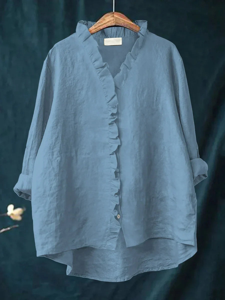 Sanela | Chemise Décontractée à Volants