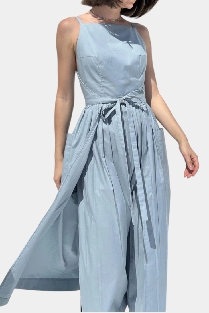 Serena | Robe Longue Romantique à Bretelles Réglables