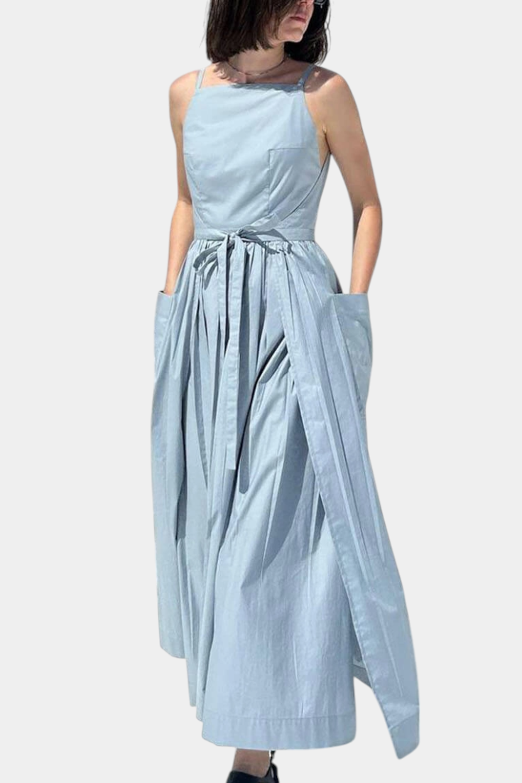 Serena | Robe Longue Romantique à Bretelles Réglables