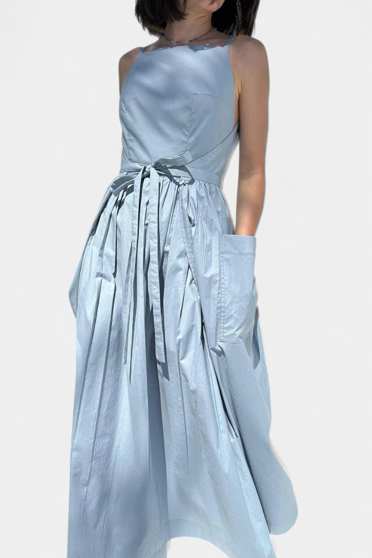 Serena | Robe Longue Romantique à Bretelles Réglables