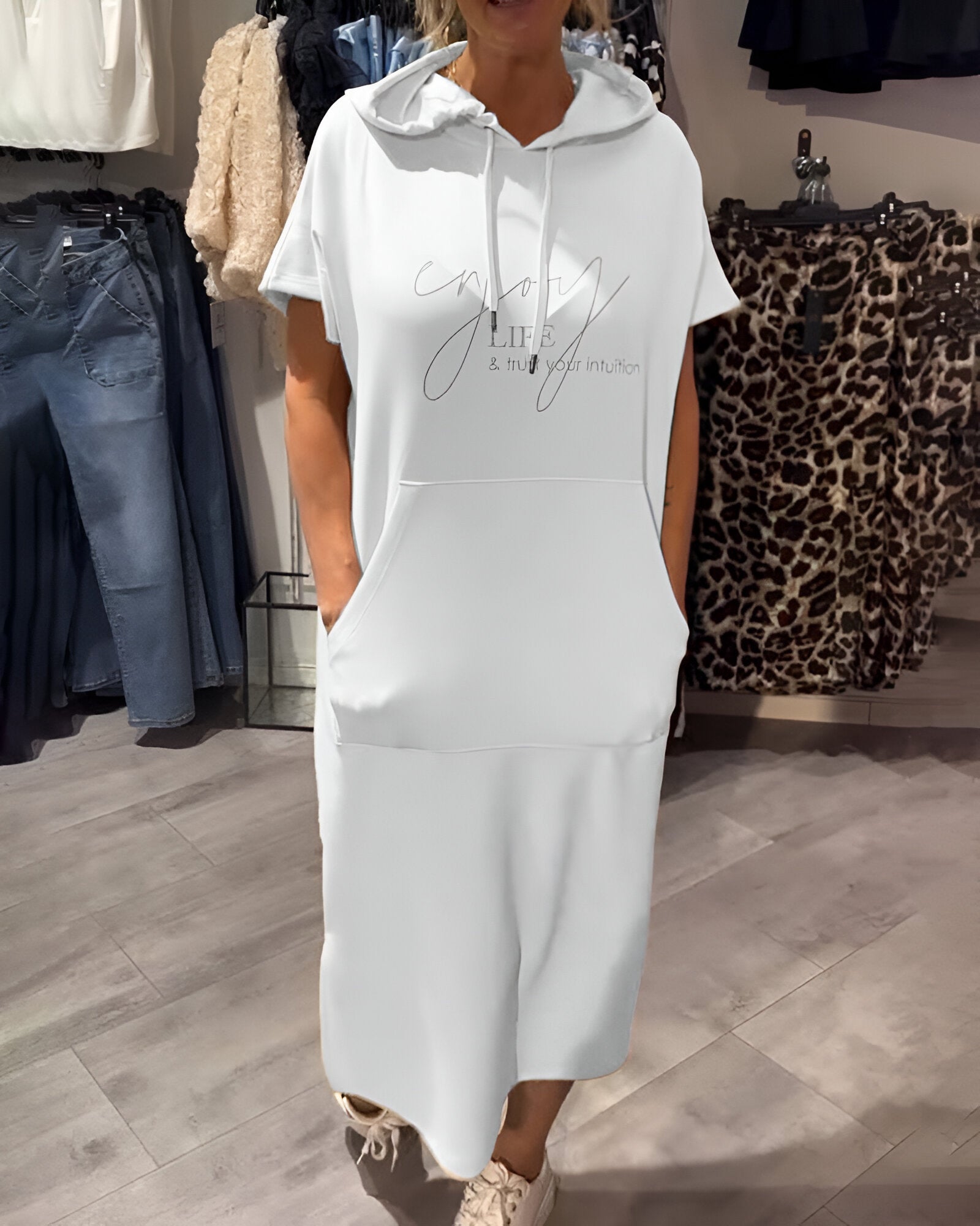 Saskia™ | Robe Décontractée à Capuche