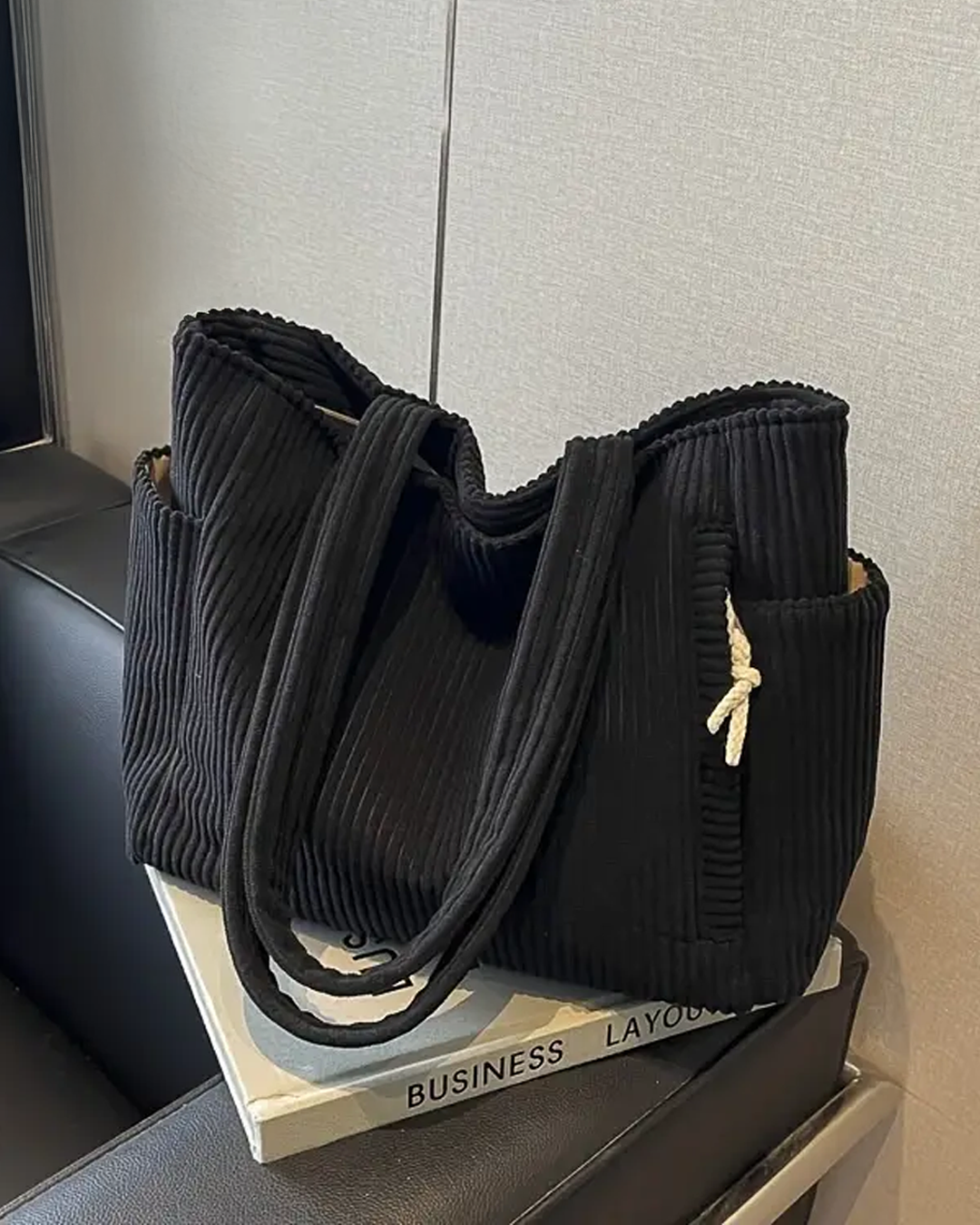 Tilda | Sac Côtelé avec Détail Cordon