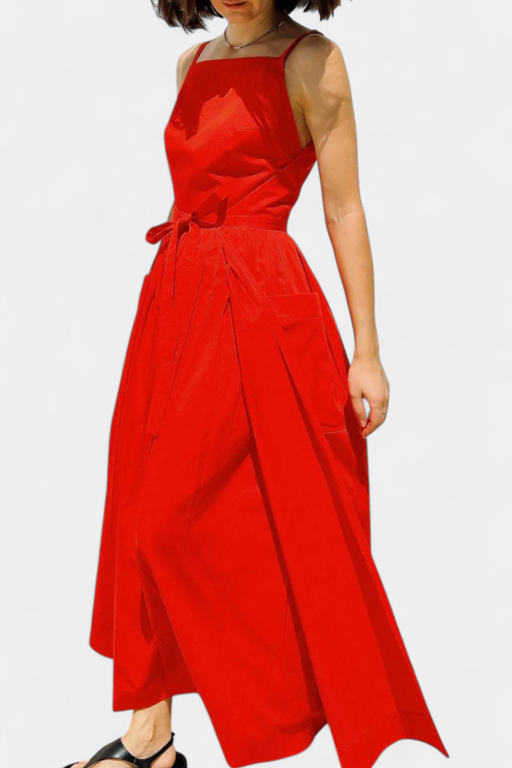 Serena | Robe Longue Romantique à Bretelles Réglables