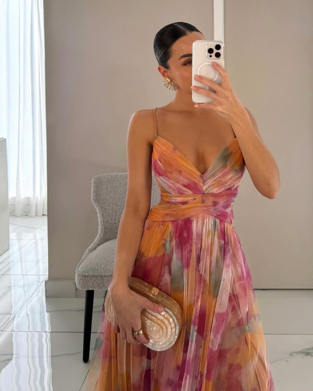 Giselle – Maxi-Robe Élégante à Imprimé Floral