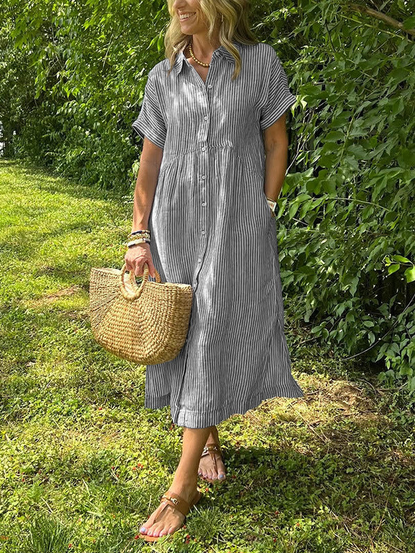 Vittoria | Robe-Chemise Confortable et Élégante