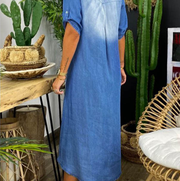 Claire™ | Robe Longue d’Été à Col V Élégante