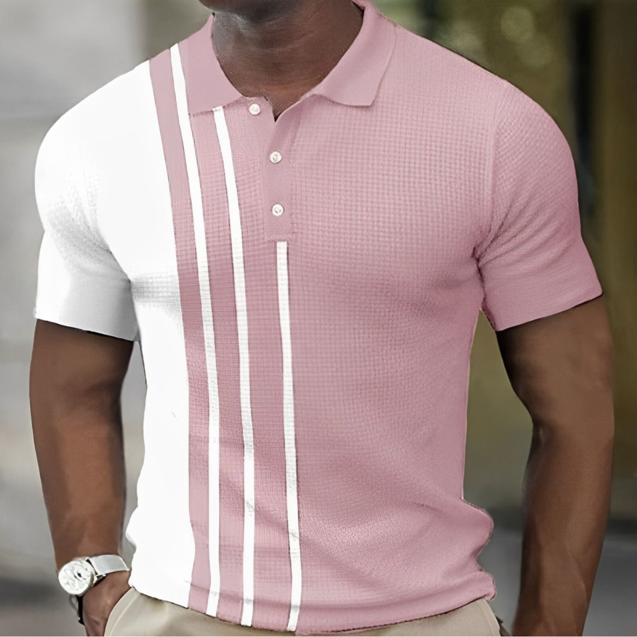 ROMEO | Polo Élégant à Rayures