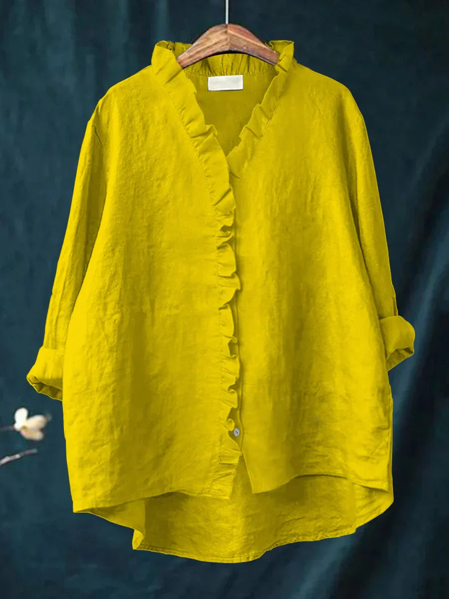 Sanela | Chemise Décontractée à Volants