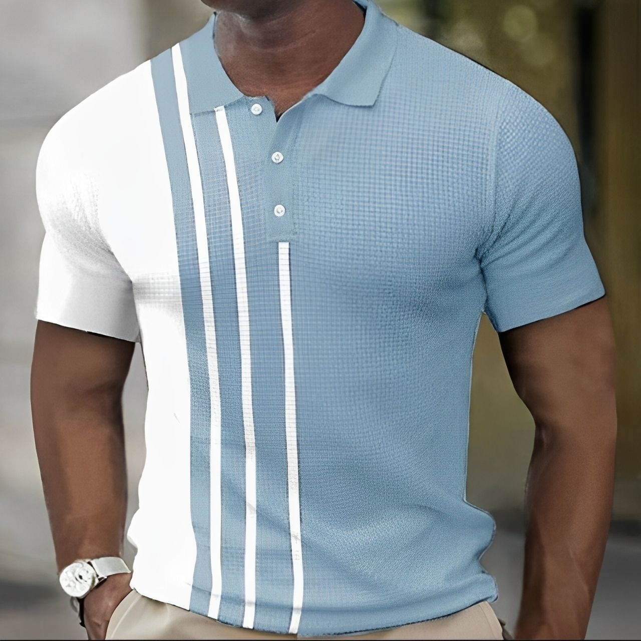 ROMEO | Polo Élégant à Rayures