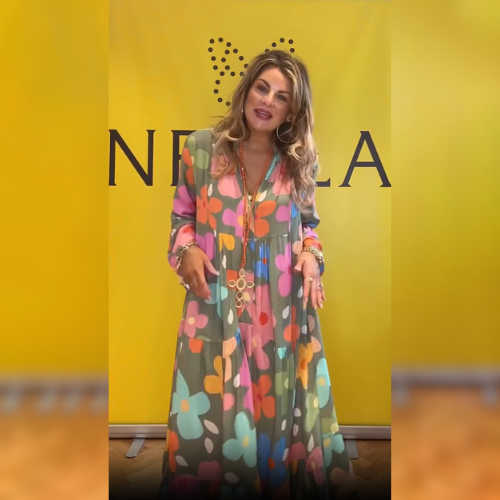 Luna™ | Robe Élégante à Imprimé Fleuri