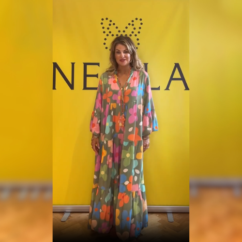 Luna™ | Robe Élégante à Imprimé Fleuri