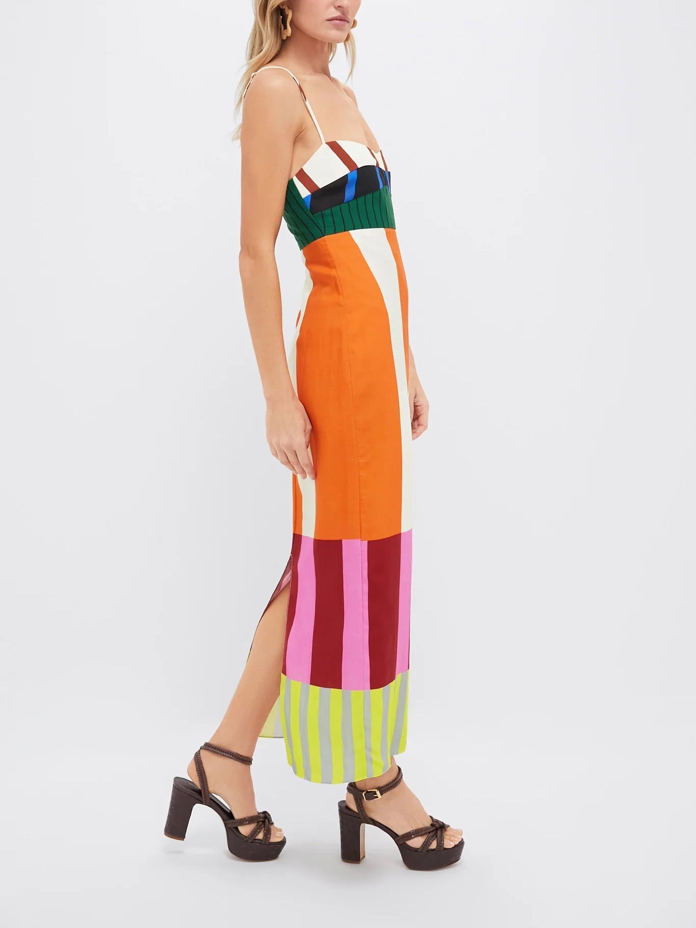 Paloma | Robe Maxi Rayée et Colorée