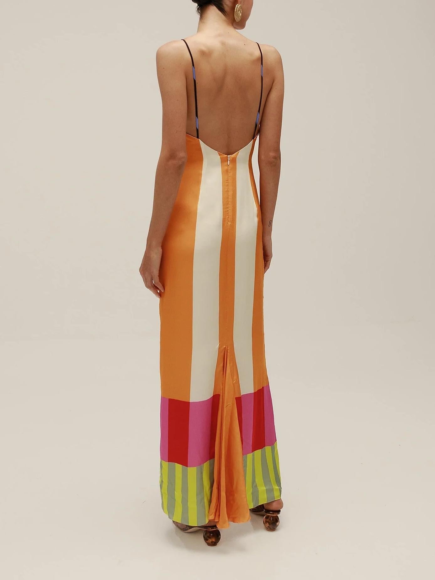 Paloma | Robe Maxi Rayée et Colorée