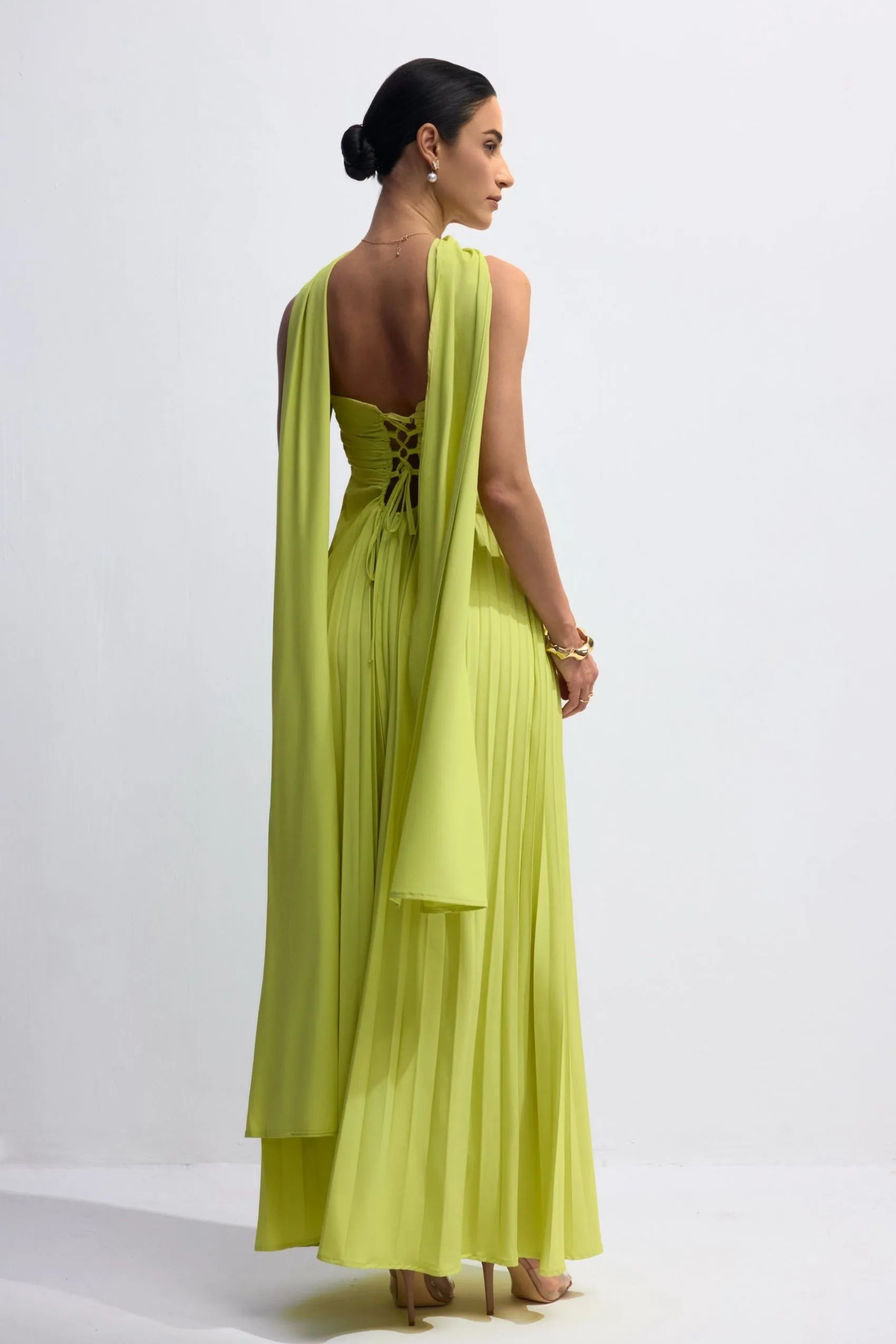 Isavelle | Robe Maxi Plissée Sans Bretelles