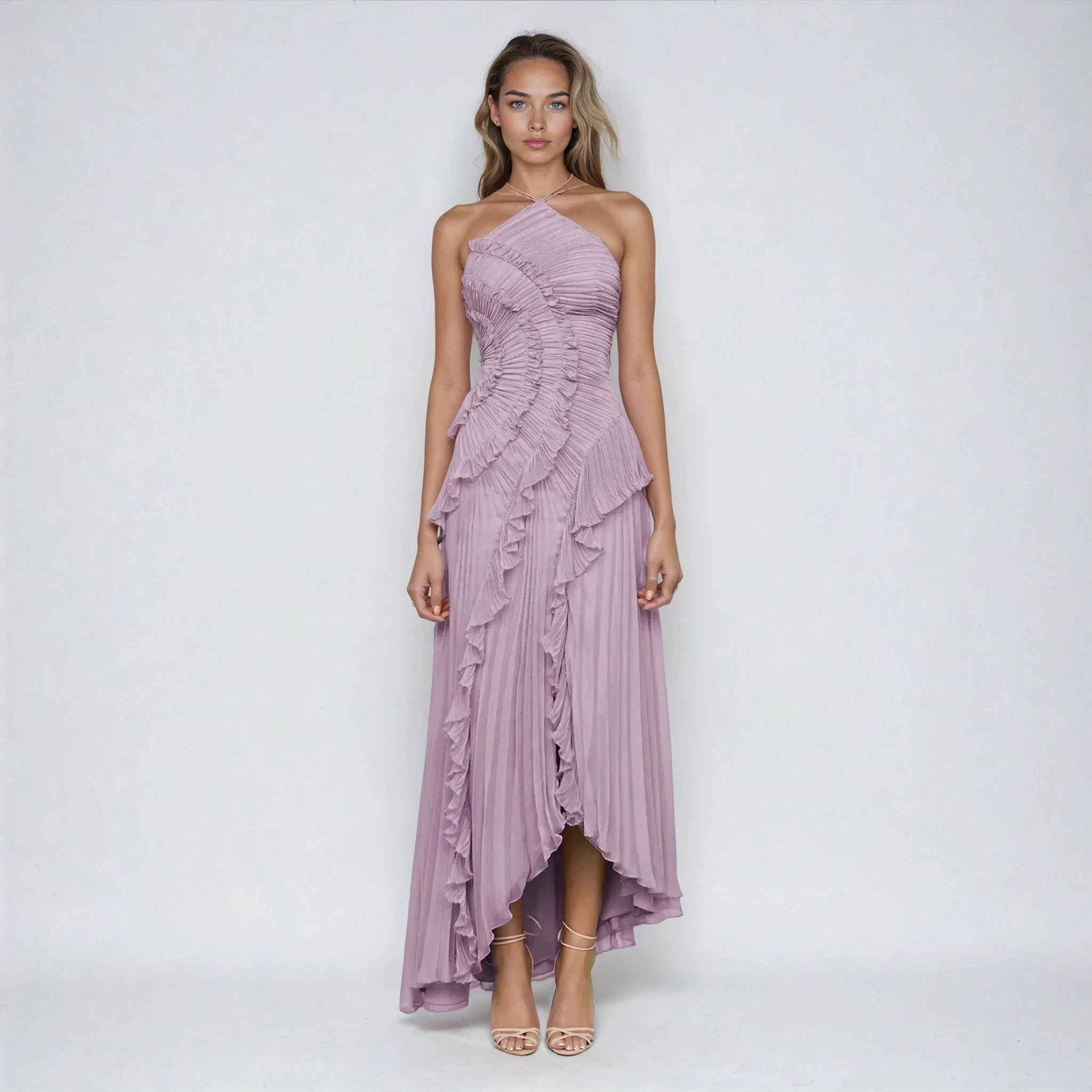 Elisia | Robe Lilas Qui Fait Sensation