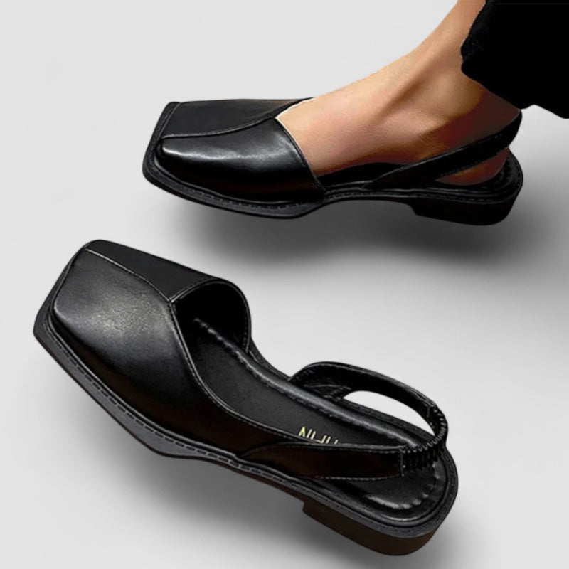 Elise™ | Slingbacks Élégants à Bout Carré