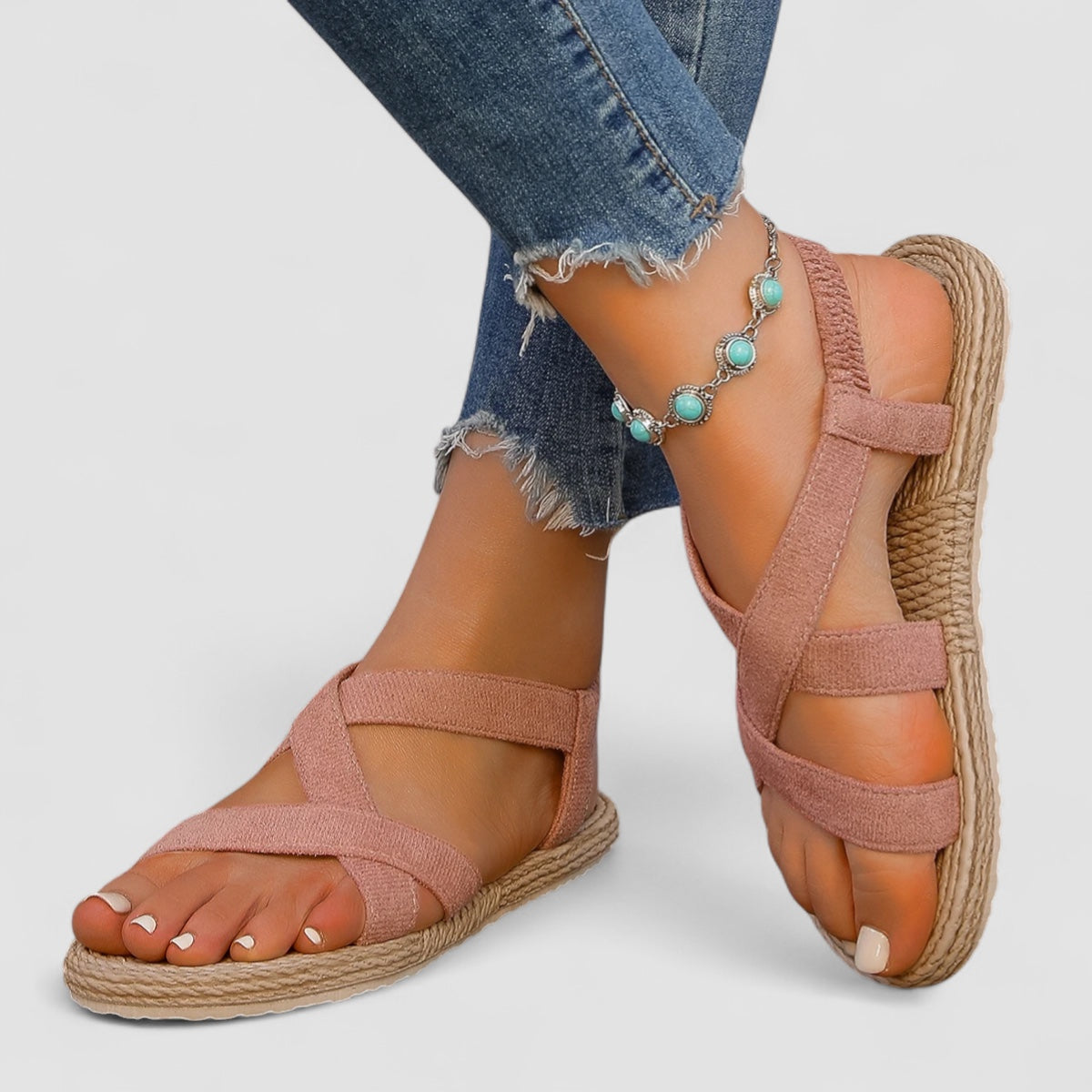 Alma™ | Sandales Élégantes à Bandes Élastiques