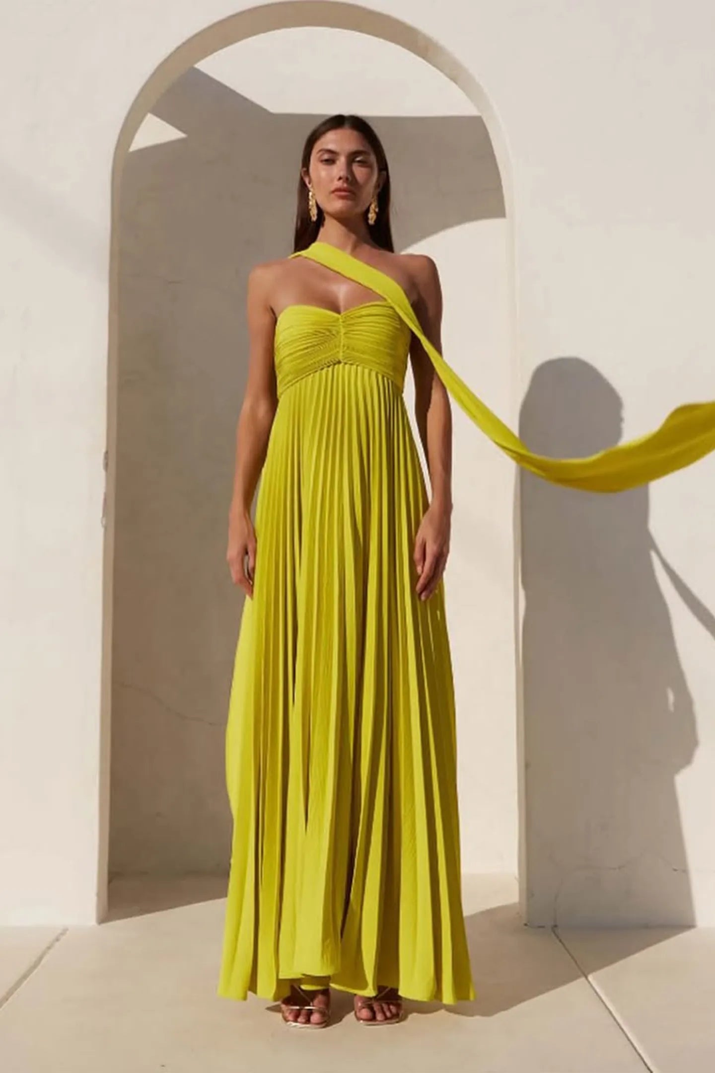 Isavelle | Robe Maxi Plissée Sans Bretelles