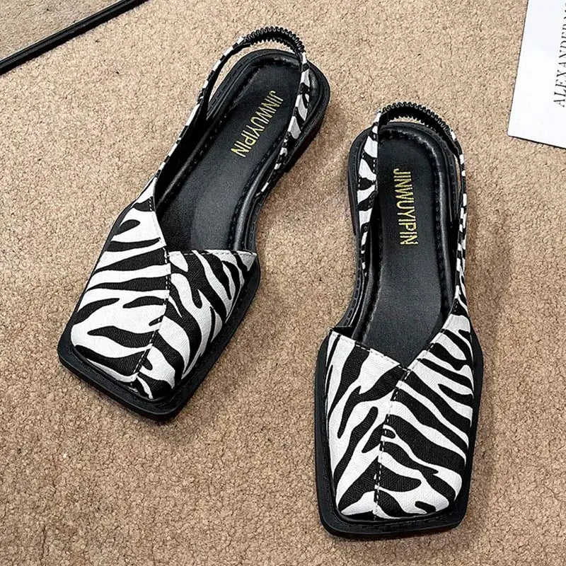 Elise™ | Slingbacks Élégants à Bout Carré