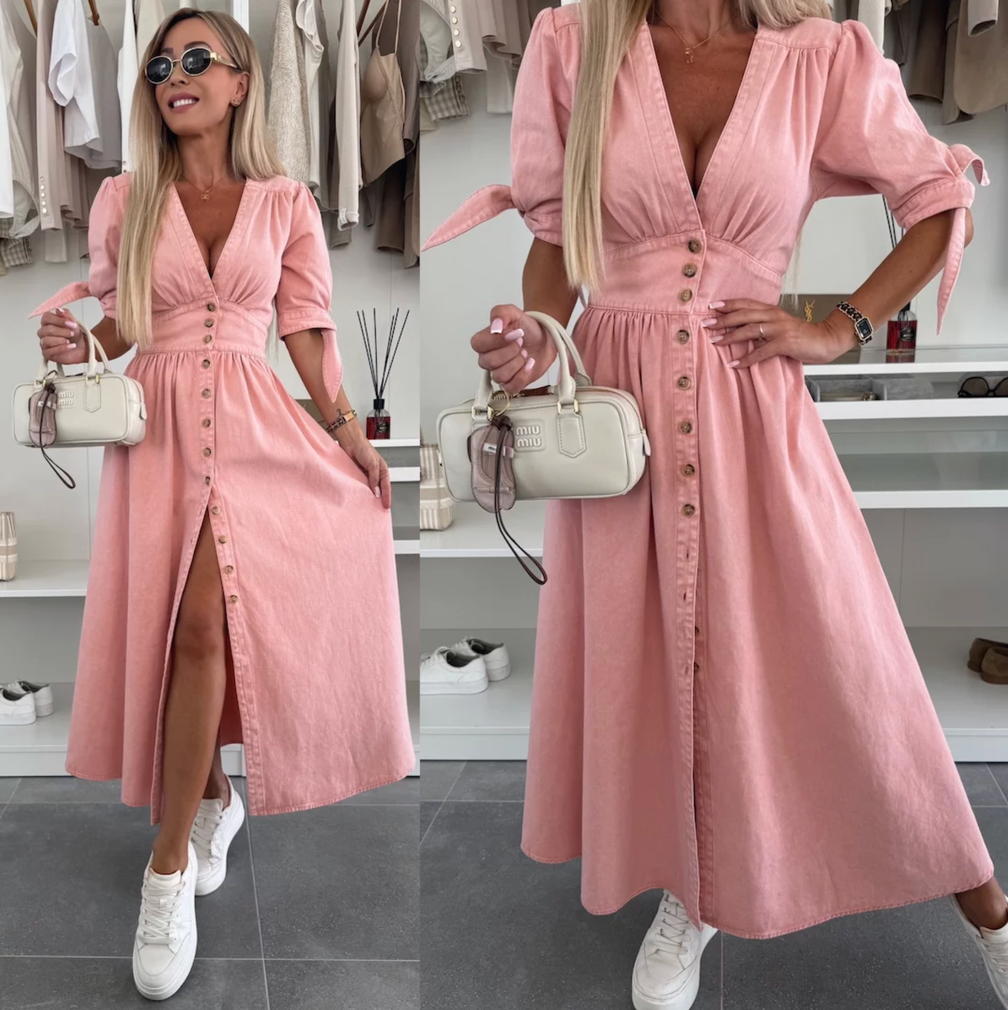 Ivanka | Robe en denim élégante