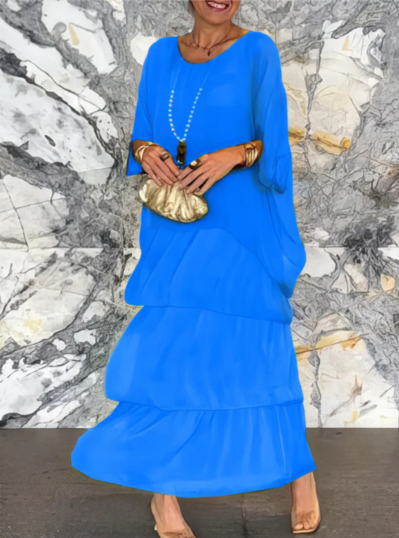 Caroline | Robe Maxi Fluide – Allure Naturelle