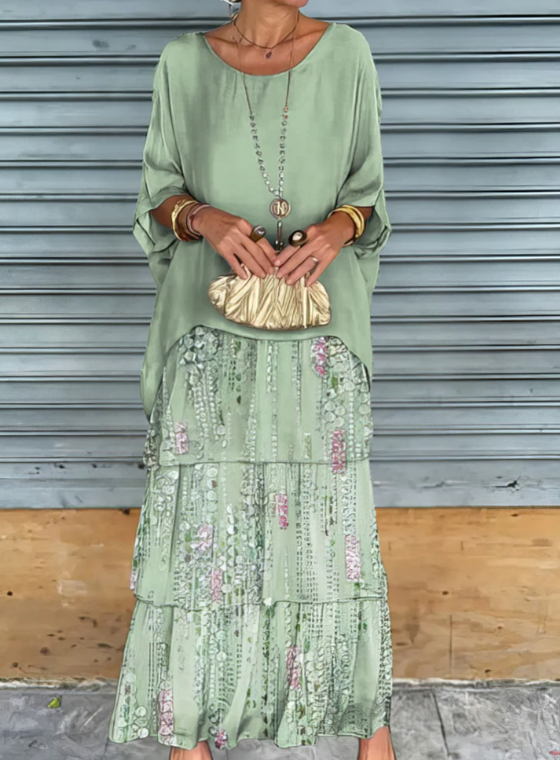 Caroline | Robe Maxi Fluide – Allure Naturelle