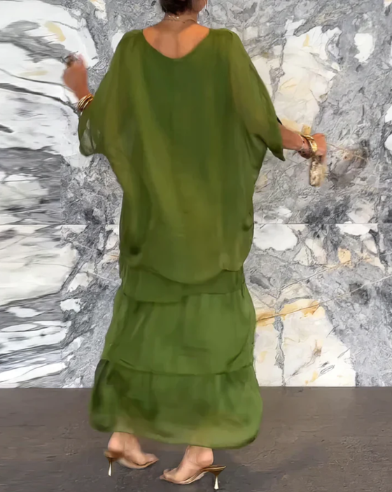 Caroline | Robe Maxi Fluide – Allure Naturelle