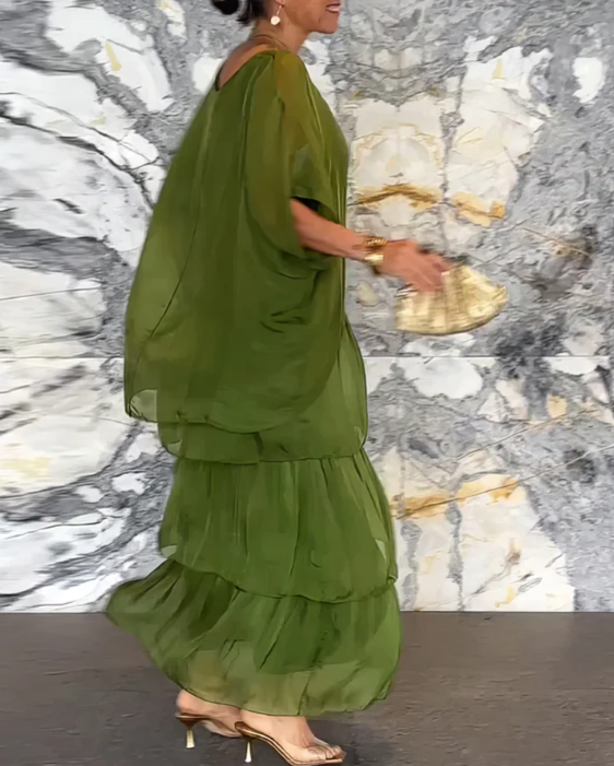 Caroline | Robe Maxi Fluide – Allure Naturelle
