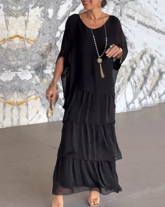 Caroline | Robe Maxi Fluide – Allure Naturelle
