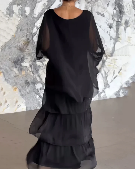 Caroline | Robe Maxi Fluide – Allure Naturelle