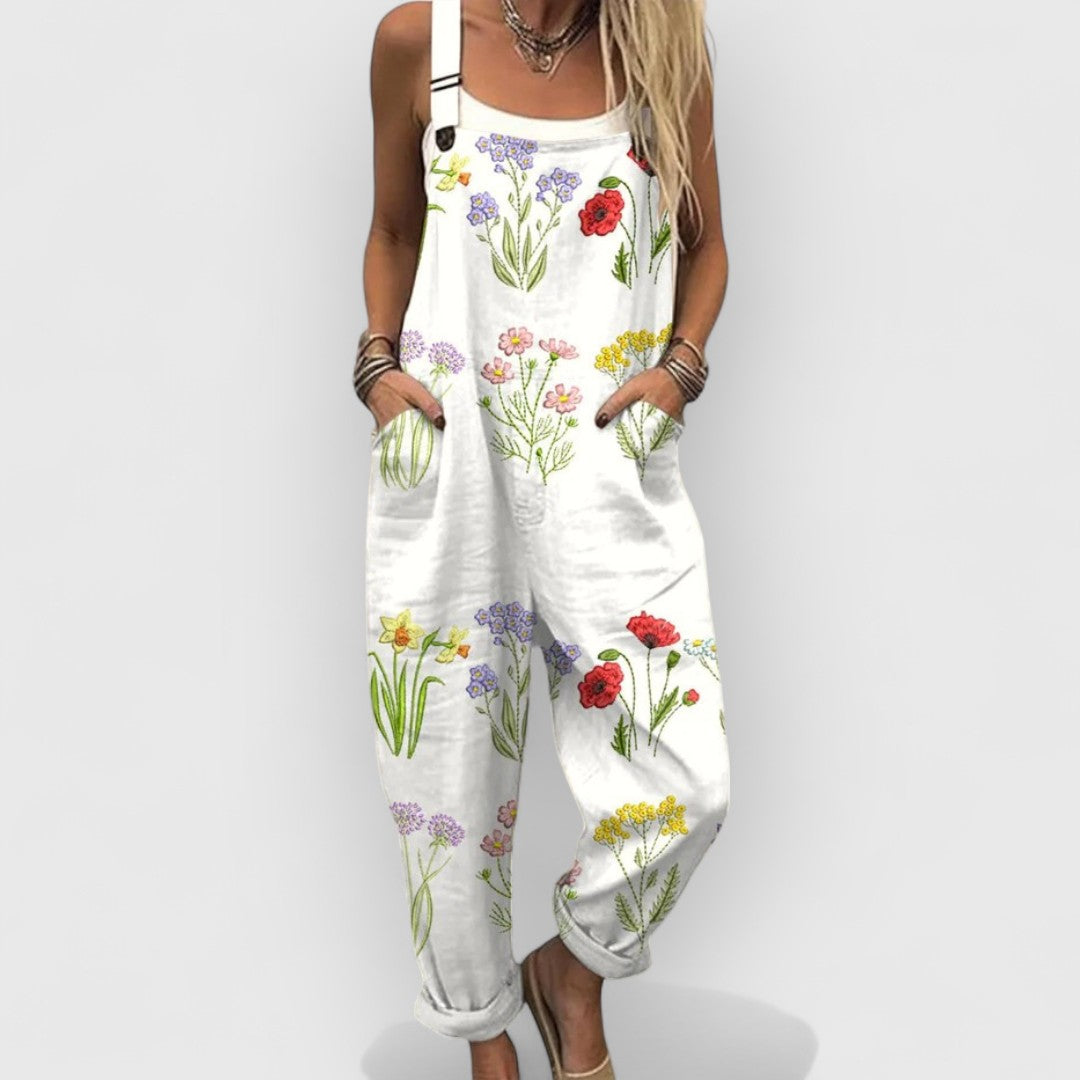 Belinda™ | Combinaison Florale Vintage Élégante