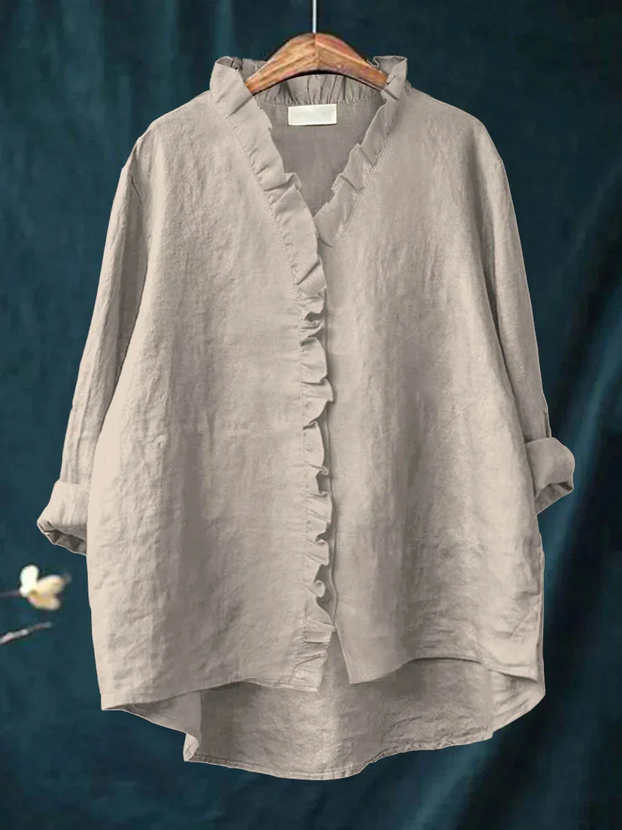 Sanela | Chemise Décontractée à Volants
