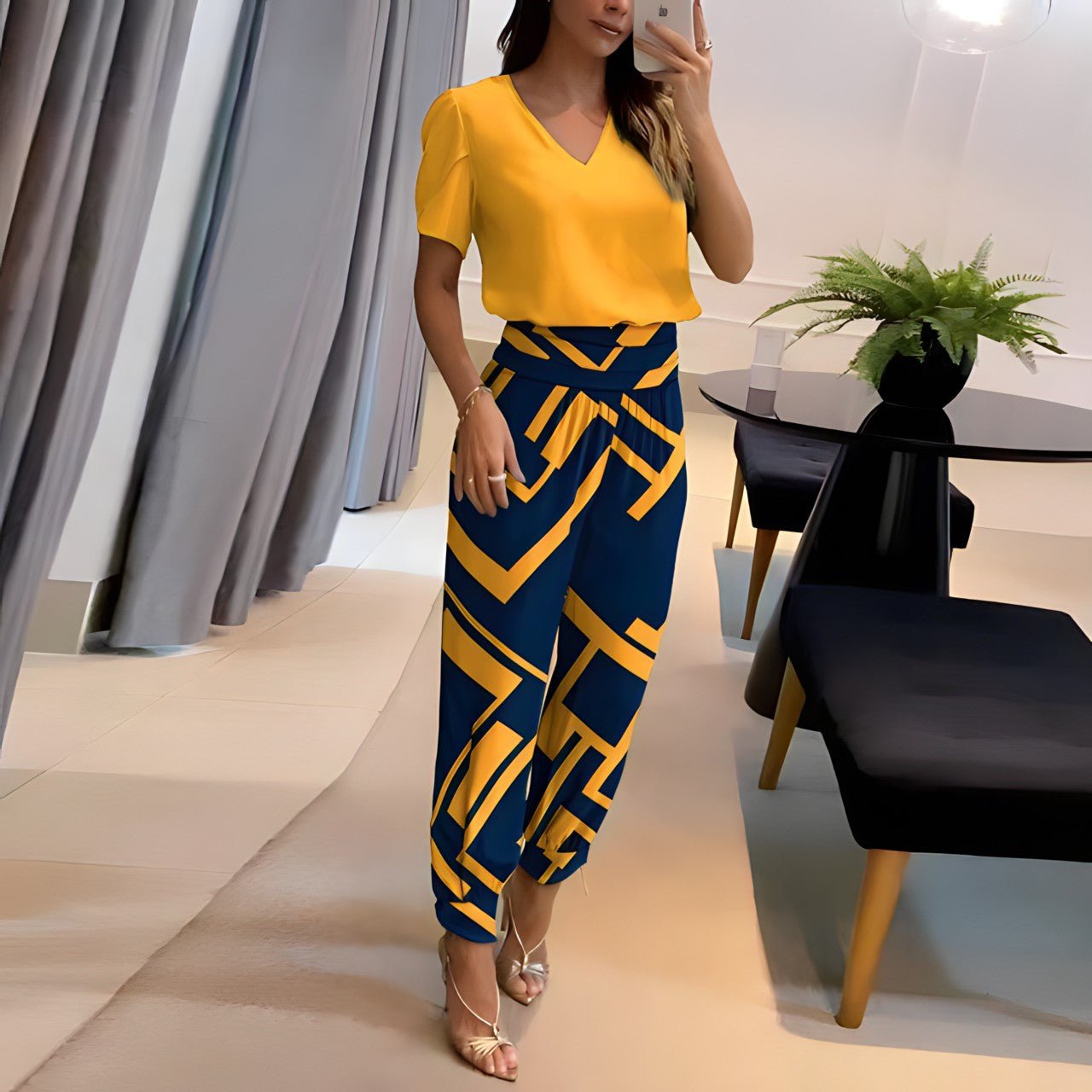 Alexandra | Ensemble tendance blouse et pantalon