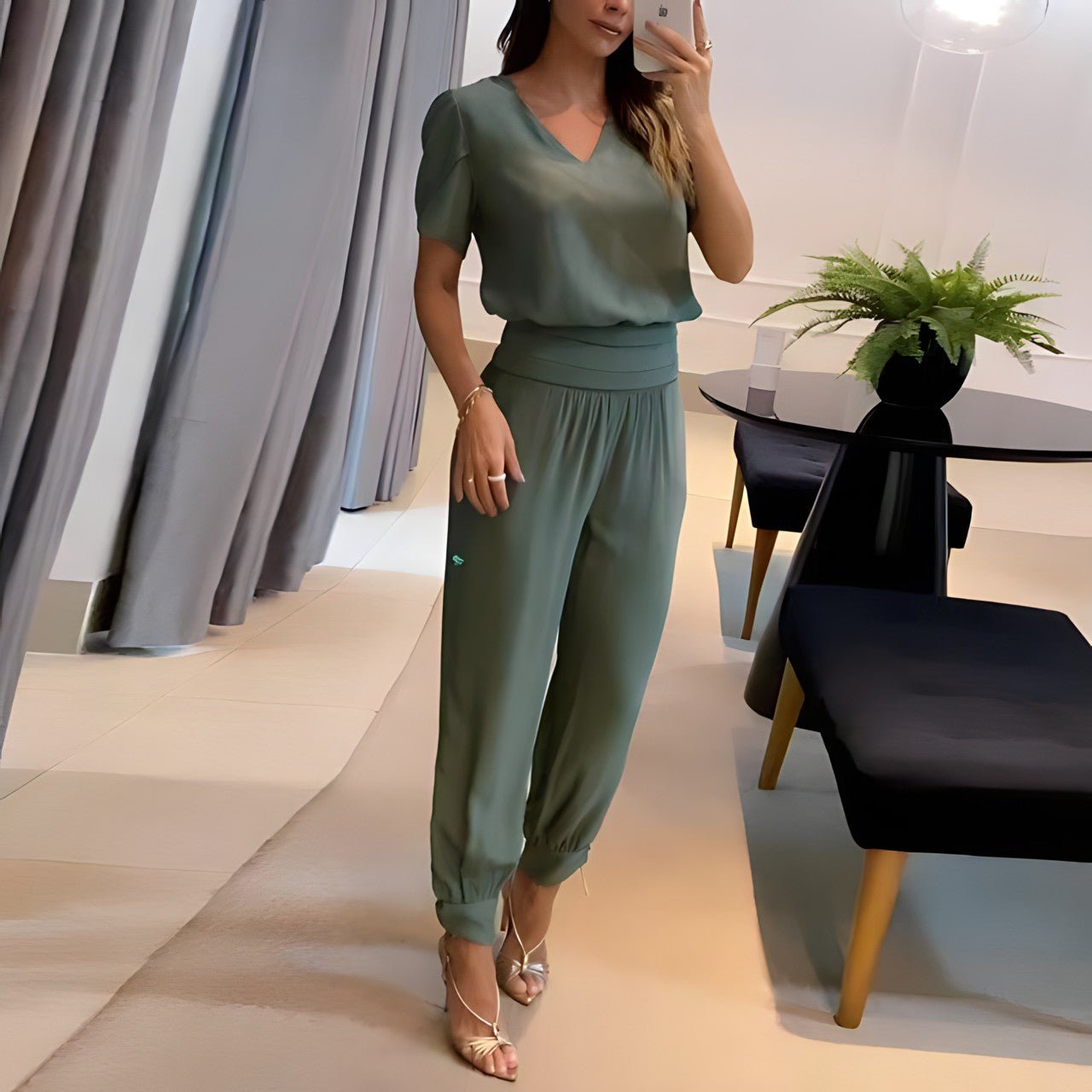 Alexandra | Ensemble tendance blouse et pantalon