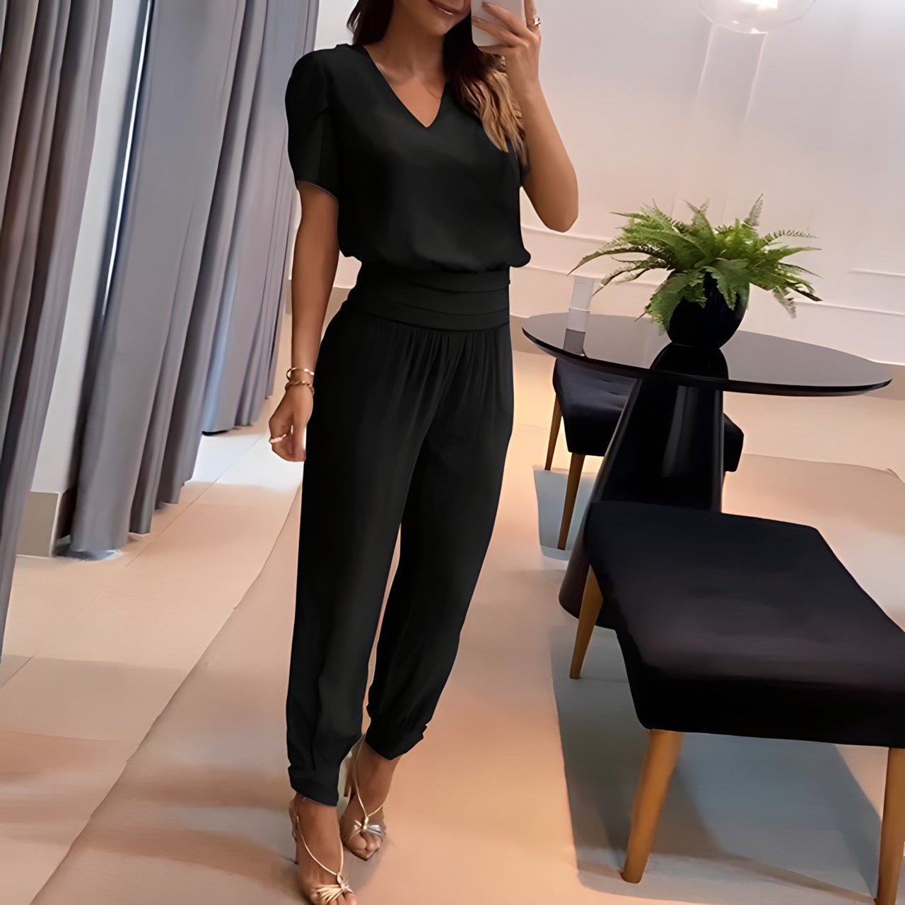 Alexandra | Ensemble tendance blouse et pantalon