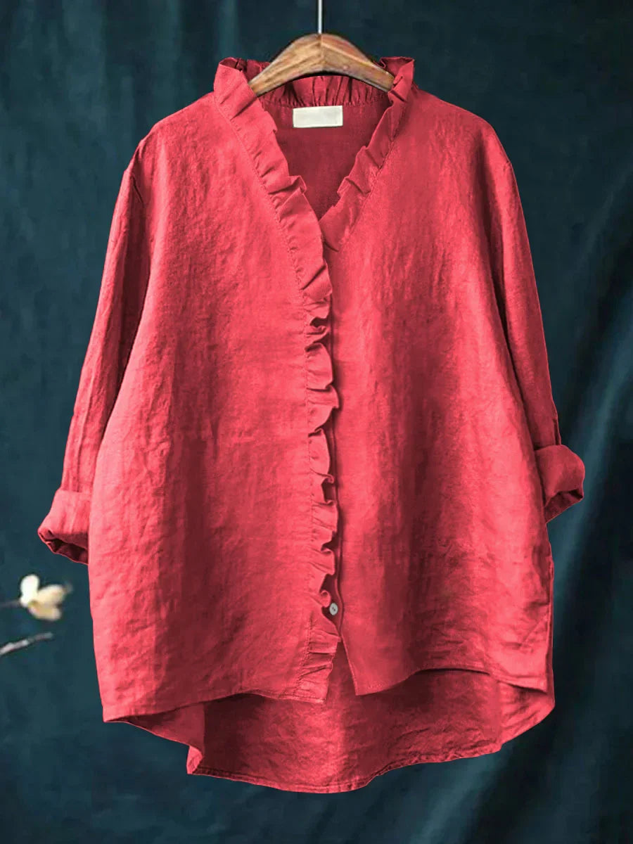 Sanela | Chemise Décontractée à Volants