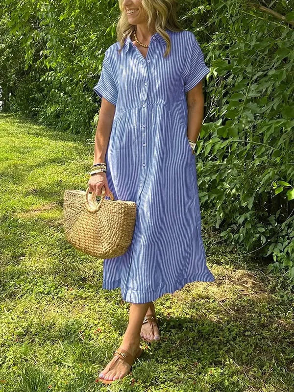 Vittoria | Robe-Chemise Confortable et Élégante