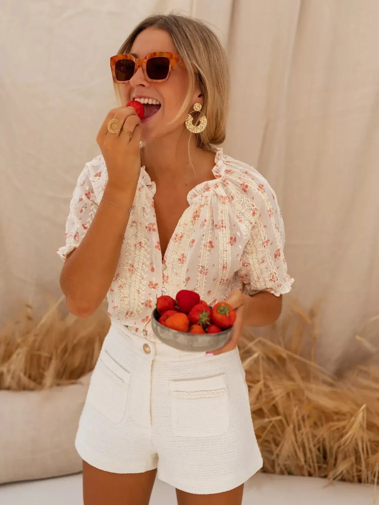 Elina™ | Blouse Légère à Motif Fleuri