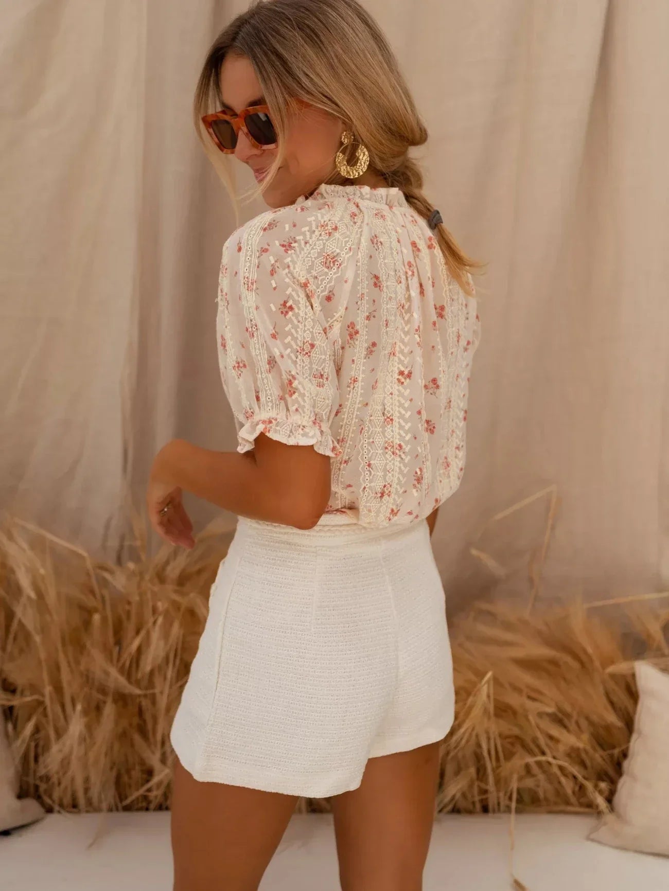 Elina™ | Blouse Légère à Motif Fleuri