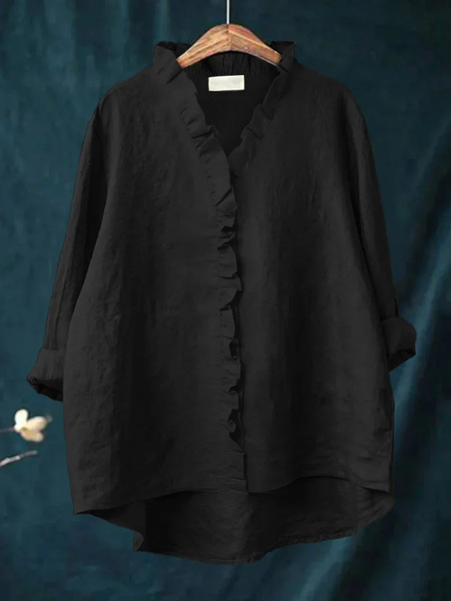Sanela | Chemise Décontractée à Volants