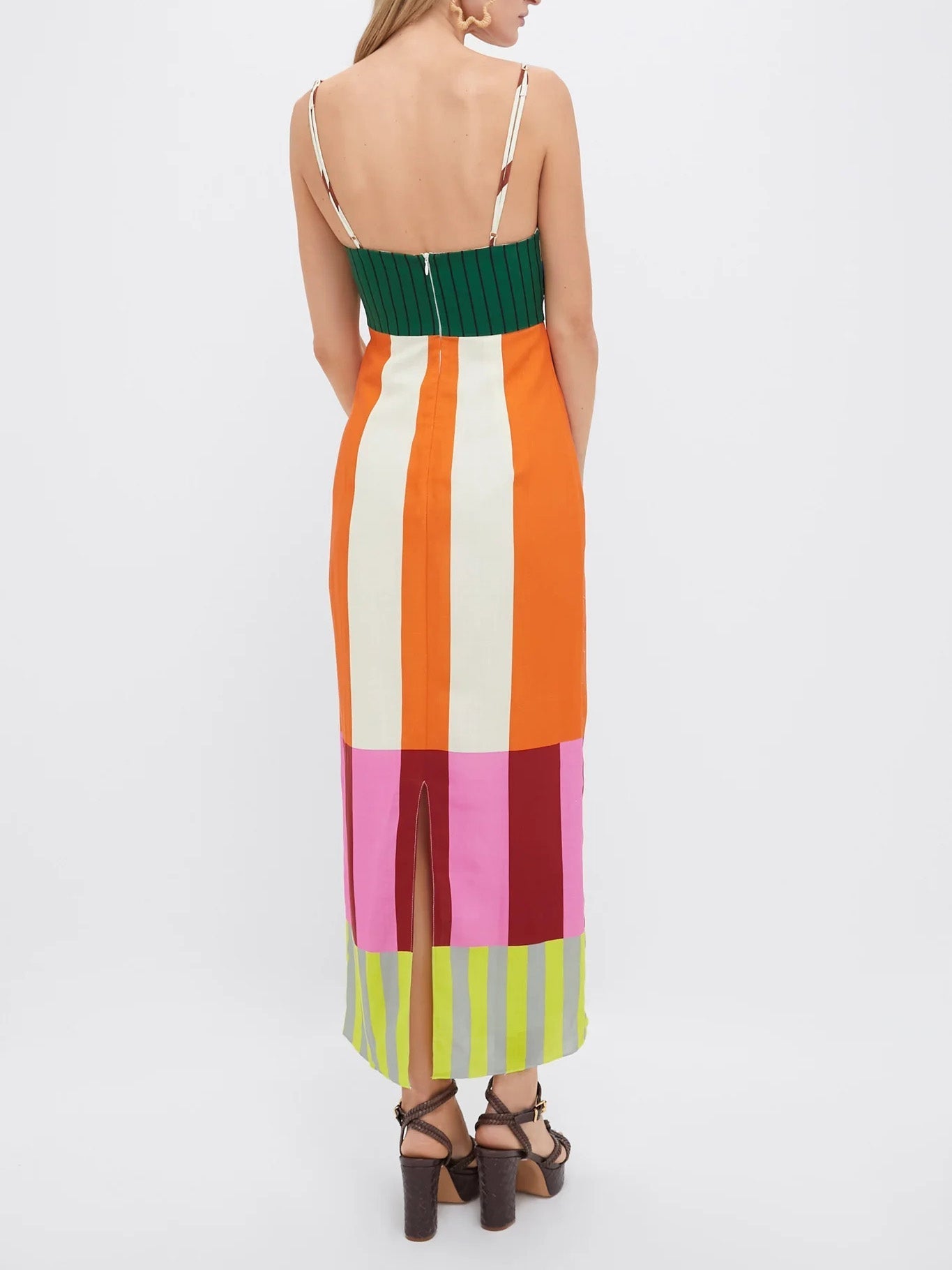 Paloma | Robe Maxi Rayée et Colorée