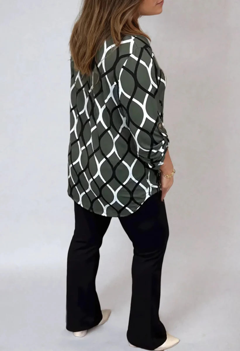 Jannita™ | Blouse Décontractée à Motif Élégant