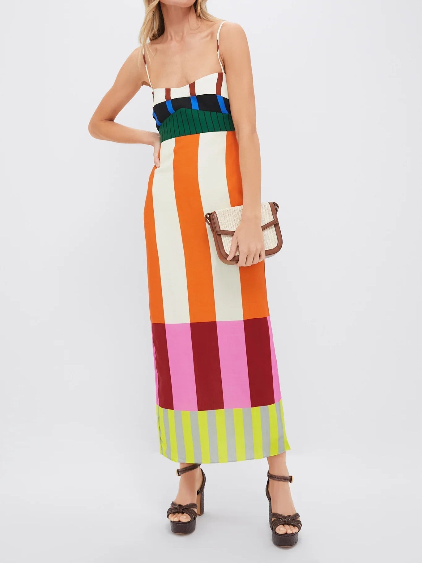 Paloma | Robe Maxi Rayée et Colorée