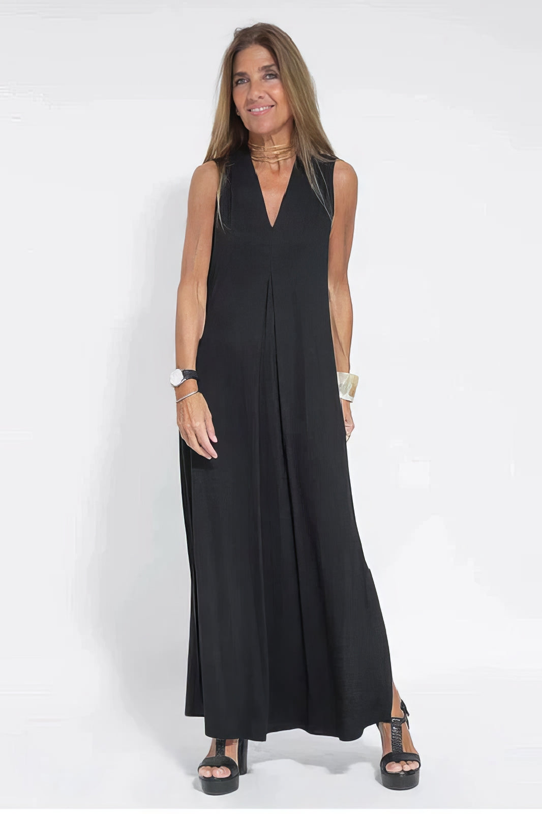 Elise | Robe Longue Élégante + Cardigan Offert