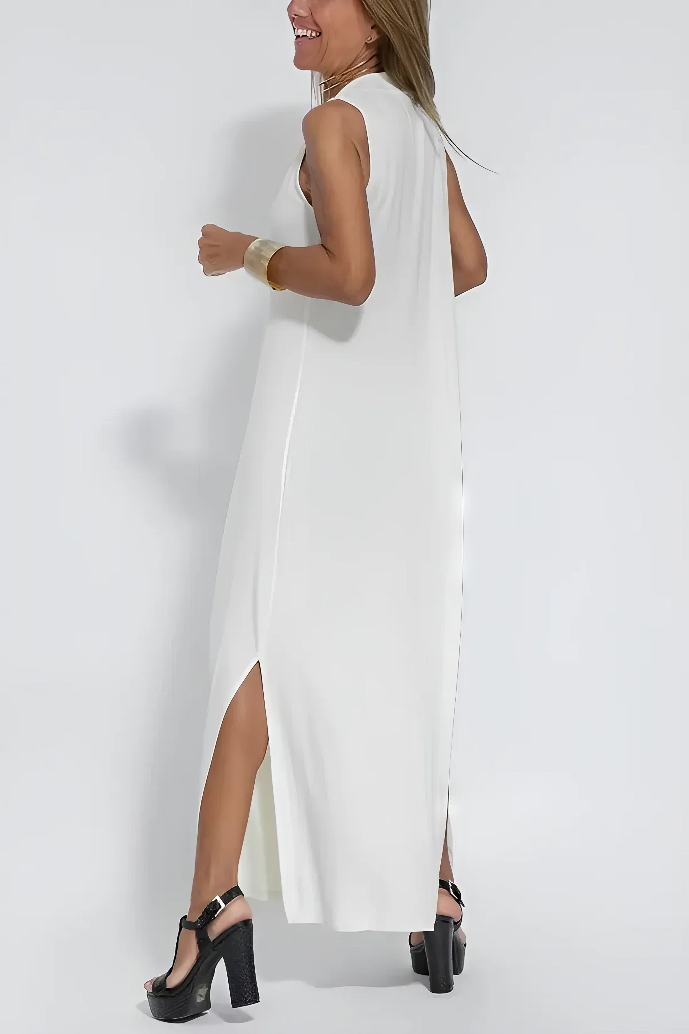 Elise | Robe Longue Élégante + Cardigan Offert