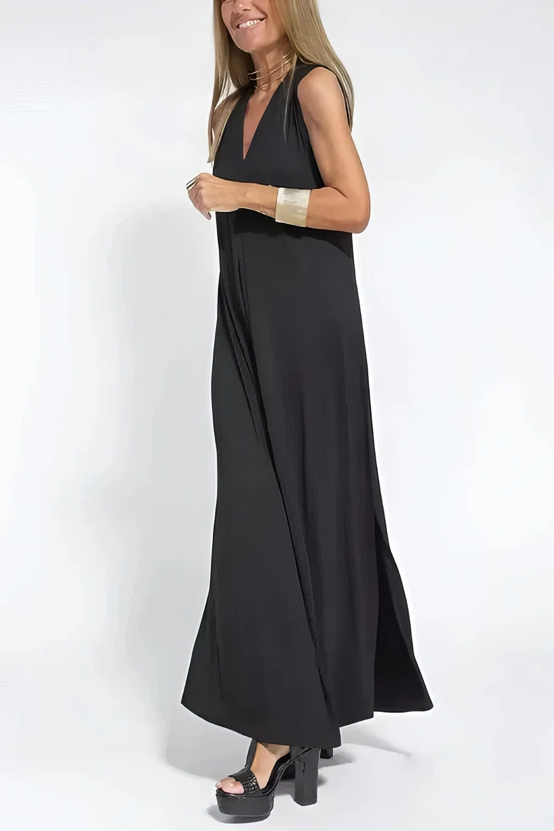 Elise | Robe Longue Élégante + Cardigan Offert