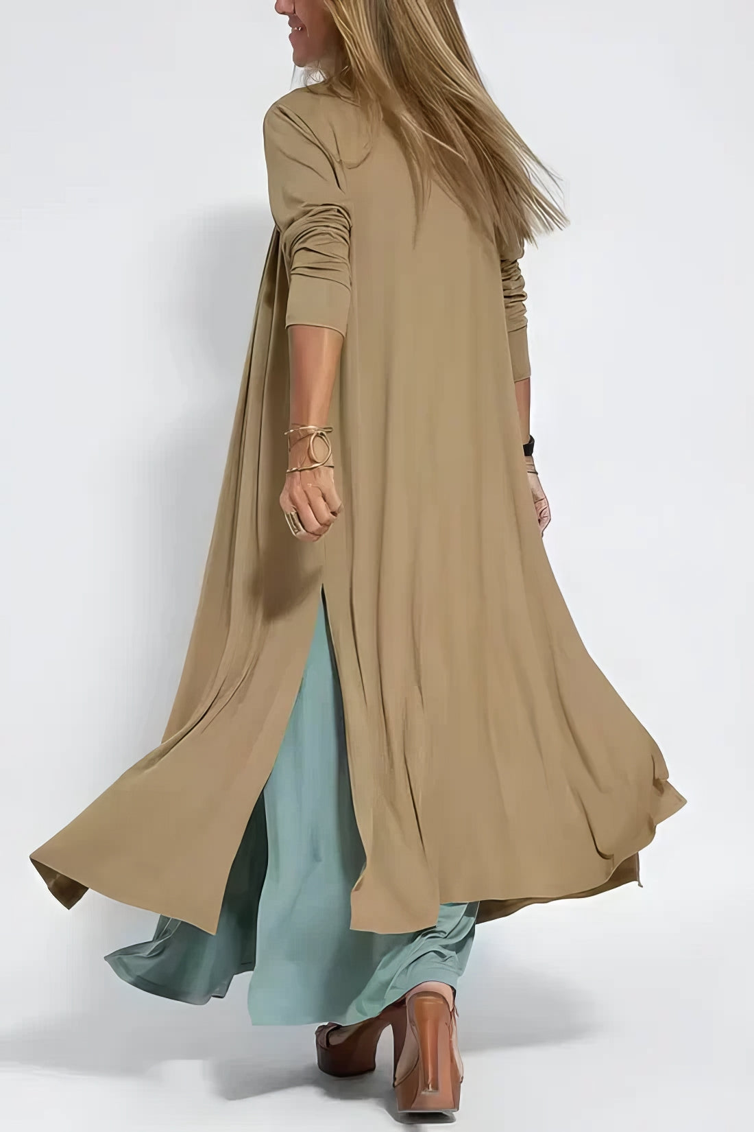 Elise | Robe Longue Élégante + Cardigan Offert