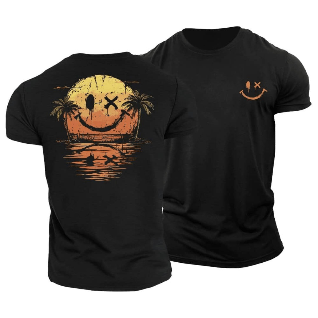 T-shirt Smiley d’Été – Offre 1+1 Gratuit