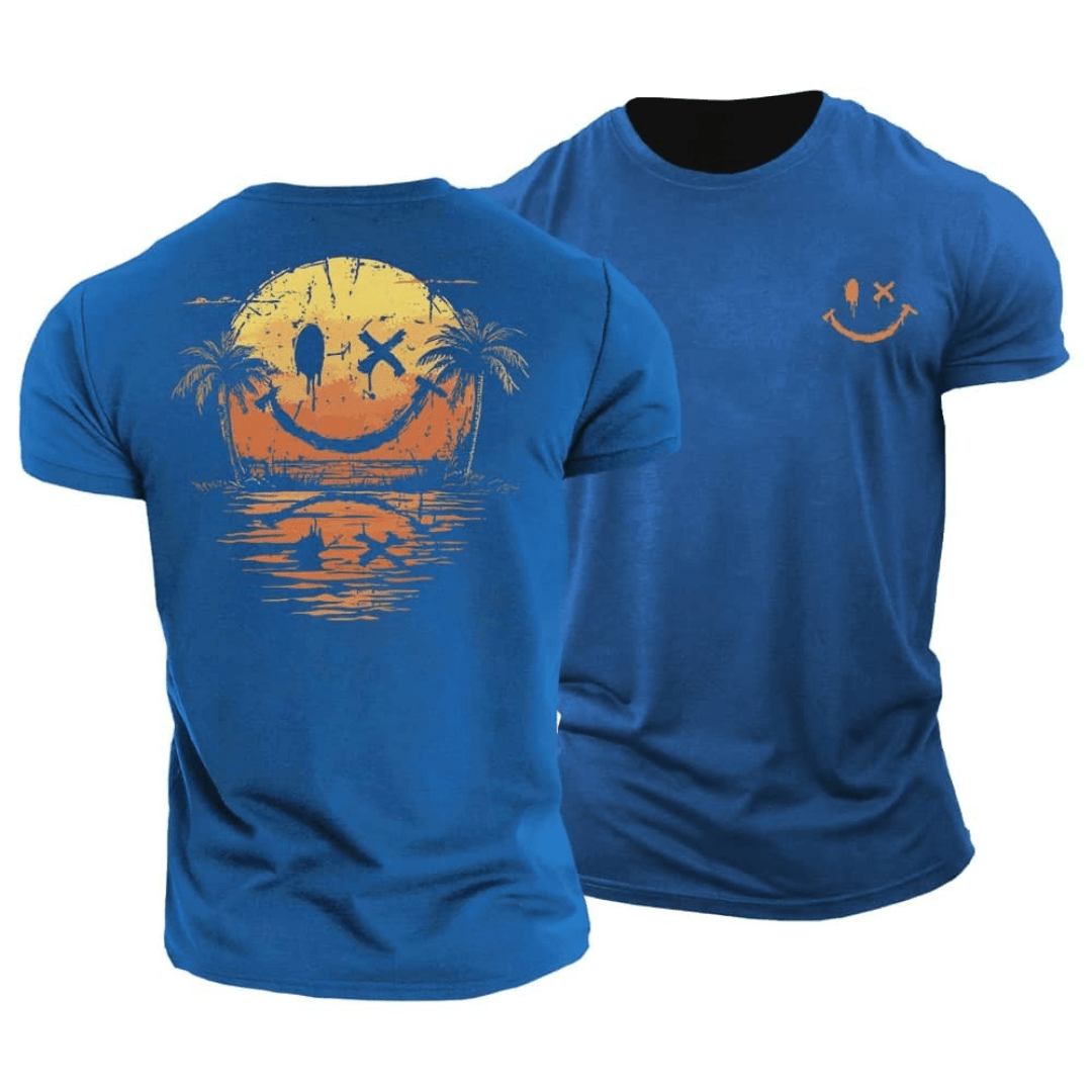T-shirt Smiley d’Été – Offre 1+1 Gratuit